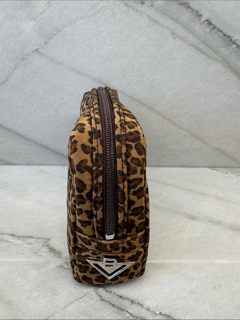Bottega Veneta Leopard Print Pouch Vintage